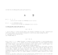 소장 (이사취임승인취소처분취소청구) 소장 (이사취임승인취소처분취소청구)
